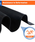 Premium Neoprene Foam Padding Sheet With Bulletproof Self Adhesive Backing, Quarter Inch Thick Eva Cushion Roll Solid Bet For Diy Workbenches, Car Wraps And Sound Deadening Projects showing curves and resistance to deformation feature.