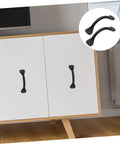 12 Piece Iron Cabinet Door Handles Retro Metal Drawer Pulls for Dressers and Farmhouse Cupboards on white cabinet