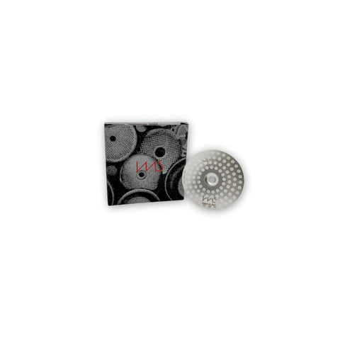 Pro Grade Stainless Steel Shower Kit For Dual Boiler Espresso Machines With IMS Screen, Shower Holder, Silicone Gasket Upgrade Fits Oracle And Oracle Touch Models Not For JET Or 54mm showing IMS screen.