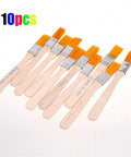 Ten Piece BGA Solder Flux Paste Brush Set With Wooden Handle For Reballing Tool And Soldering Repairs DIY Electronics Flux