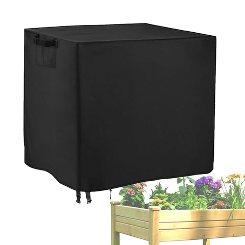 Raised Garden Bed Winter Cover For Waterproof Elevated Wood Planter Box Stand With Drawstring Design Windproof Protection