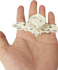 European Style Rose Cabinet Knob Set With Backplates 102mm Vintage Zinc Alloy Flower Drawer Pulls in hand