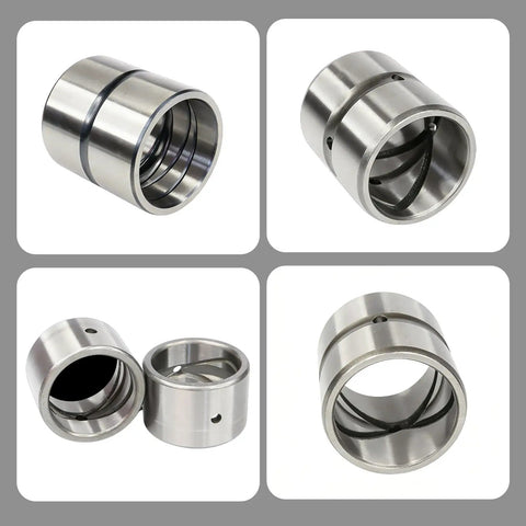 Two Pack 35mm Excavator Bucket Bushing Set 35x45x40mm ID OD L Pivot Pin Sleeve Kit For Heavy Equipment Attachments Easy Install Smooth Fit Wear Resistant Bearings, steel bushings