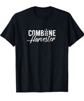 Farm Life Harvesting Machine Tee For Real Farmers And Weekend Gardeners Funny Harvester Threshing And Harvesting Shirt in black
