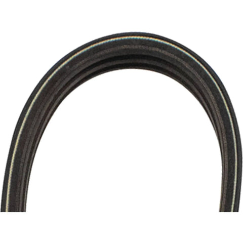 Curve of PTO Replacement Belt 265-956 For Walker 8230, One And One Fifth Inch Wide By Forty One And A Quarter Inches Long, Banded OEM Drive Belt Made In USA No Assembly Required Fits Walker C And T Models Built To Last.