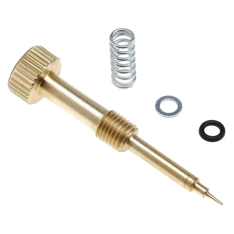 Carburetor Rebuild Kit With Brass Air Fuel Mixture Screw Set For CV40 CVK34 Easy Hand Turn No Sweat Knurled Head Screws Quick Fix