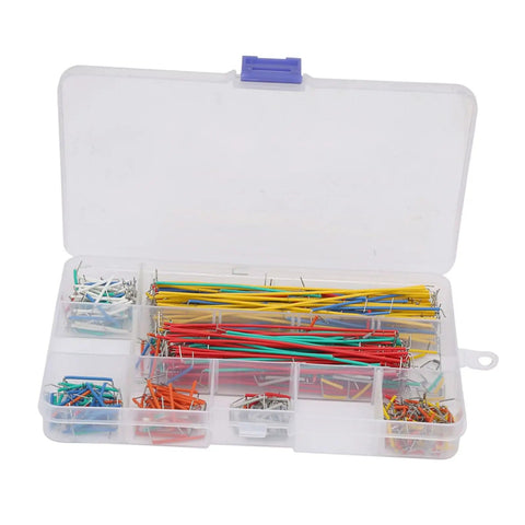 560 Piece Multicolor Jumper Wires Set, Solderless Breadboard Cables In 14 Lengths With Storage Box, open view