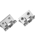 Old School Antique Bronze Decorative Hinges For Wooden Boxes 10 Pieces 26x31mm Spring Loaded Stainless Steel Butt Hinges in silver