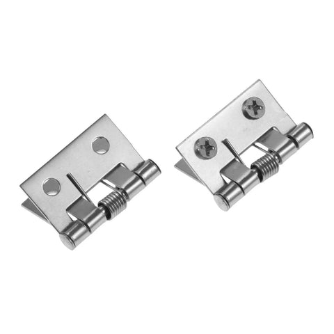 Old School Antique Bronze Decorative Hinges For Wooden Boxes 10 Pieces 26x31mm Spring Loaded Stainless Steel Butt Hinges in silver
