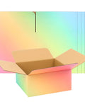 8x8x4 Heavy Duty Shipping Boxes Set of 30 Colorful Corrugated Boxes for Small Business Packaging Four Layer Cardboard Opened 