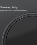 49mm UV Lens Filter Plus Ultra Slim Shield With 30 Layer Nano Coating For Ultra Clear Shots Cuts Haze And Scratches, edge view