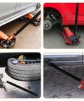 Floor Jack Handle Replacement Set 2 Pack Horizontal Hydraulic Jack Handles Poles Lever For 3 Ton Floor Jacks in use with cars