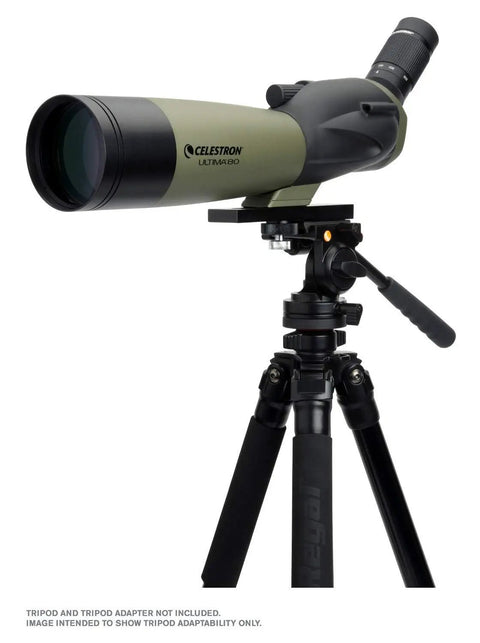 Ultima 20-60x80 Angled Spotting Scope for Wildlife Observation and Birding Powerful Long Range Glassing With 45 Degree Eyepiece Clear Optics Rugged Weatherproof Build Easy Setup for Outdoor Adventures on tripod