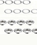 1/4 Inch Grommet Tool Kit With 100 Grommets And Punch Set For Fabric Leather And Canvas Durable Silver Metal Eyelets Kit