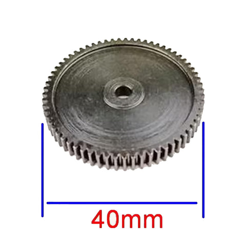 65T Steel Spur Gear Upgrade for Laegendary Thunder 1:10 RC Truck TH-3001 Replacement Accessory, 40mm diameter