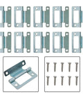 Steel Cranked Flush Door Hinges For Cupboards Louvre And Utility Doors Zinc Plated 50 X 23 Mm Fits 15 19 Mm Thickness Durable Hardware