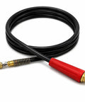 Heavy Duty Black Rubber Emergency Air Line Hose 12 Feet With Red Gladhand Grip 3 By 8 Inch Id Fits Universal Commercial Trucks And Trailers Provides Strong Airflow Safe Stops Meeting Sae J1402 Specs For Real Deal Pros Doing Heavy Hauls.
