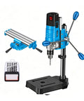 No Fuss Mini Bench Drill Press With A Beastly 1200W Motor And Two Stage Gear Reduction Milling Setup features compact design and drill.