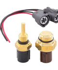 Engine Coolant Fan Temperature Sensor Switch And Connector Pigtail Kit for reliable cooling performance, shown with connectors.