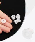 Flanged Sleeve Bearings Nylon Bushings 6mm Bore 8mm OD 8.1mm Length White Self Lubricating Plastic Bearings Pack of 20