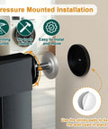 Narrow Baby Gate For Doorways And Stairs 24.5 To 28.3 Inch Wide Pressure Mounted Walk Through Child Safety Gate installation setup