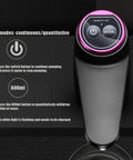 Portable Water Dispenser For 2 To 5 Gallon Bottles With USB Charging Pump illuminated top view with control buttons