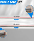 One Eighth Inch Carbon Steel Welding Rod Electrodes For Stick Welding All Position Arc Welding J422 Grade size comparison