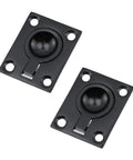 2-pack black 316 stainless steel boat hatch flush-lift pulls with mounting holes