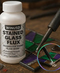 8oz Liquid Solder Flux For Stained Glass Soldering Supplies And Electrical Repairs Water Based Formula Pro Grade Safe