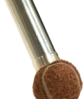 PreCut Tennis Ball Furniture Glides For Chairs And Tables Brown 200 Count on a chair leg for scratch defense and smooth gliding.