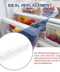 No Drama Fix For Your Fridge Crisper Drawer Using This Heavy Duty Center Slide Rail Totally Smooth Fit For Whirlpool Kenmore Maytag Models in fridge with fresh produce.