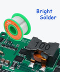 Fine Diameter 0.6mm Lead Free Rosin Core Solder Wire For Precise Electronics Soldering Sn99 Ag0.3 Cu0.7 Alloy next to circuit board
