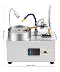 Heavy Duty Gemstone Processing Angle Machine 180W Faceting Polishing Grinder with adjustable 0 to 3000 RPM, sealed metal tank
