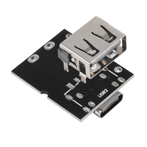 Black and silver Type C USB Boost Converter Module Pack Six Pieces 5V 2A Output Boost Up Power Must Have Charge Discharge Integrated Board With LED Indicator Battery Charging Protection Safe And Efficient For Portable Projects