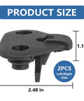 Sun Visor Replacement Clips for Impreza 2017-2023, Driver and Passenger Side, 2 Pack Visor Mounts, Black, product size shown