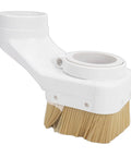 Tough 100Mm Abs Cnc Spindle Dust Shoe Paired With A Snug Fit Brush Hood, 100mm tool, white ABS with brush designed for dust collection