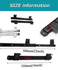 Heavy Duty Ball Bearing Drawer Slides For Under Desk Keyboard Tray dimensions with size markings, showing 350mm and 580mm lengths.
