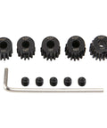 Beefy 48P Pinion Gear Set Five Pack For 1 By 10 RC Cars With 3.175mm Shaft 13T 14T 15T 16T 17T Hardened Steel Fits Arrma HPI Kyosho Losi