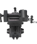 Saskate Cross Slide Machine Vise 3 Inch Cast Steel Bench Vise For Milling Drill Press With Precision Handwheel 01mm Increments top view