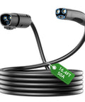 Heavy Duty 16.4 Ft 50A 240V Tesla Charger Extension Cable With Nacs Plug for easy EV charging