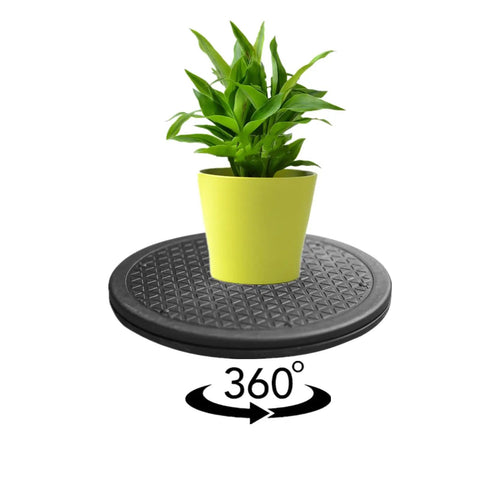 2 Pack 12 Inch Heavy Duty Rotating Display Stand With 360 Degree Spin And Steel Ball Bearings Lazy Susan For Plants Crafts Monitors TVs Stereos Sculptures And More