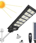 Beast 600W Solar Street Light With 1200 LED Flood Beams And 30000 Lumens IP66 Waterproof Dusk To Dawn Outdoor Lighting
