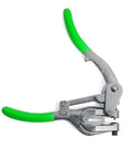 1 Ton Power Hole Punch Kit with 7 Die Sizes for Sheet Metal and DIY Repairs, heavy duty tool with green ergonomic grip