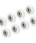 Heavy Duty Nylon Pulley Wheels Set 8 Pack 8x36x10mm For Doors Windows Drawers And Sliding Hardware Conveyor Rollers