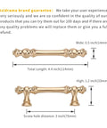 20 Pack 3 Inch Brushed Brass Kitchen Cabinet Handles Set Gold Cabinet Pulls Hardware With Top Notch Finish For Cupboards And Drawers