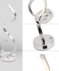 Modern Spiral LED Table Lamp With Dimmable Touch Control And USB Port 22W Reading Light for bedroom, living room, office