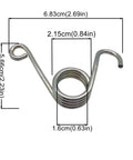 Go Kart Throttle And Brake Pedal Return Spring Set 9502 9503 For Older Manco And American Sportworks Go Carts And DIY Karts in zinc steel