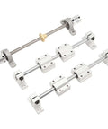 Get Serious Motion Precision With This Awesome T8X8 Lead Screw Shaft Kit Paired With Sleek SC8UU Sliding Bearing Blocks For Rock Solid Linear Guidance In 3D Printers And CNC Machines Without Any Jitter Backlash Or Wobble Ever. T8 lead screw kit with SC8UU blocks, 8mm steel rods