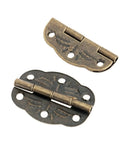 20pcs Antique Butterfly Hinges For Wooden Jewelry Box Set With Vintage Iron Design, 30x20mm size, showing front and back view