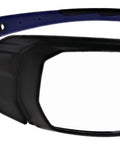 Ultra Tough Wraparound Laser Safety Glasses With Pro Grade Optical Density For CO2 And Erbium Lasers sleek black frame side view